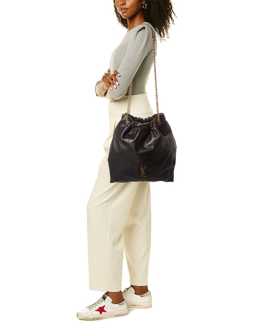 Saint Laurent Jamie 4.3 Pochon Leather Bucket Bag