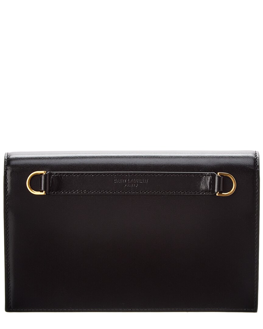 Saint Laurent Envelope Mini Leather Shoulder Bag