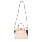 Louis Vuitton Louis Vuitton Greige Calfskin & Monogram Canvas On My Side Tote PM