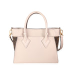 Louis Vuitton Louis Vuitton Greige Calfskin & Monogram Canvas On My Side Tote PM