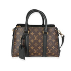 Louis Vuitton Louis Vuitton Black Leather & Monogram Canvas Soufflot BB
