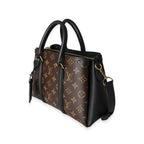 Louis Vuitton Louis Vuitton Black Leather & Monogram Canvas Soufflot BB