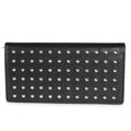 Saint Laurent Black Grain De Poudre Leather Studded Classic Marquage Flap Wallet