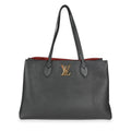 Louis Vuitton Louis Vuitton Black Grained Calf Leather Lockme Shopper