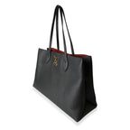 Louis Vuitton Louis Vuitton Black Grained Calf Leather Lockme Shopper