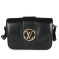 Louis Vuitton Louis Vuitton Black Smooth Calfskin LV Pont 9