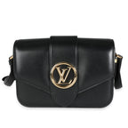 Louis Vuitton Louis Vuitton Black Smooth Calfskin LV Pont 9