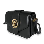 Louis Vuitton Louis Vuitton Black Smooth Calfskin LV Pont 9
