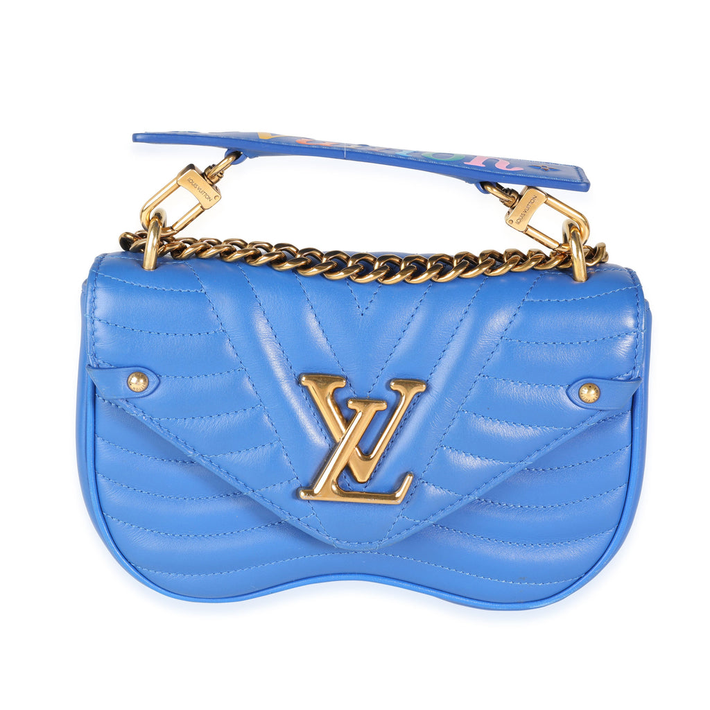 Louis Vuitton Louis Vuitton Blue Neon Leather New Wave Chain Bag PM