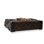 Louis Vuitton Louis Vuitton Monogram Canvas & Black Calfskin Petite Malle