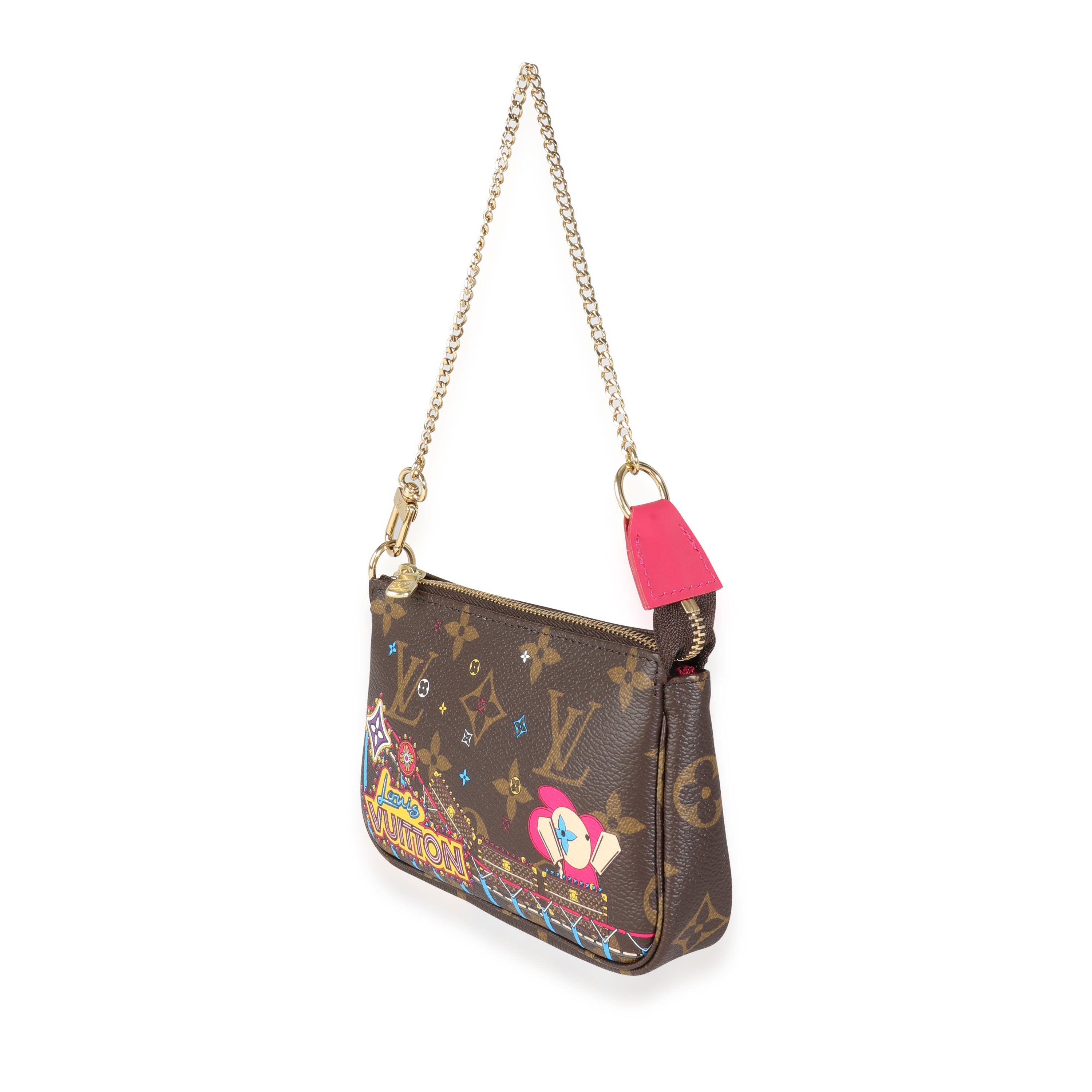 Louis Vuitton Louis Vuitton Christmas Animation Monogram Canvas Mini Pochette Accessoires