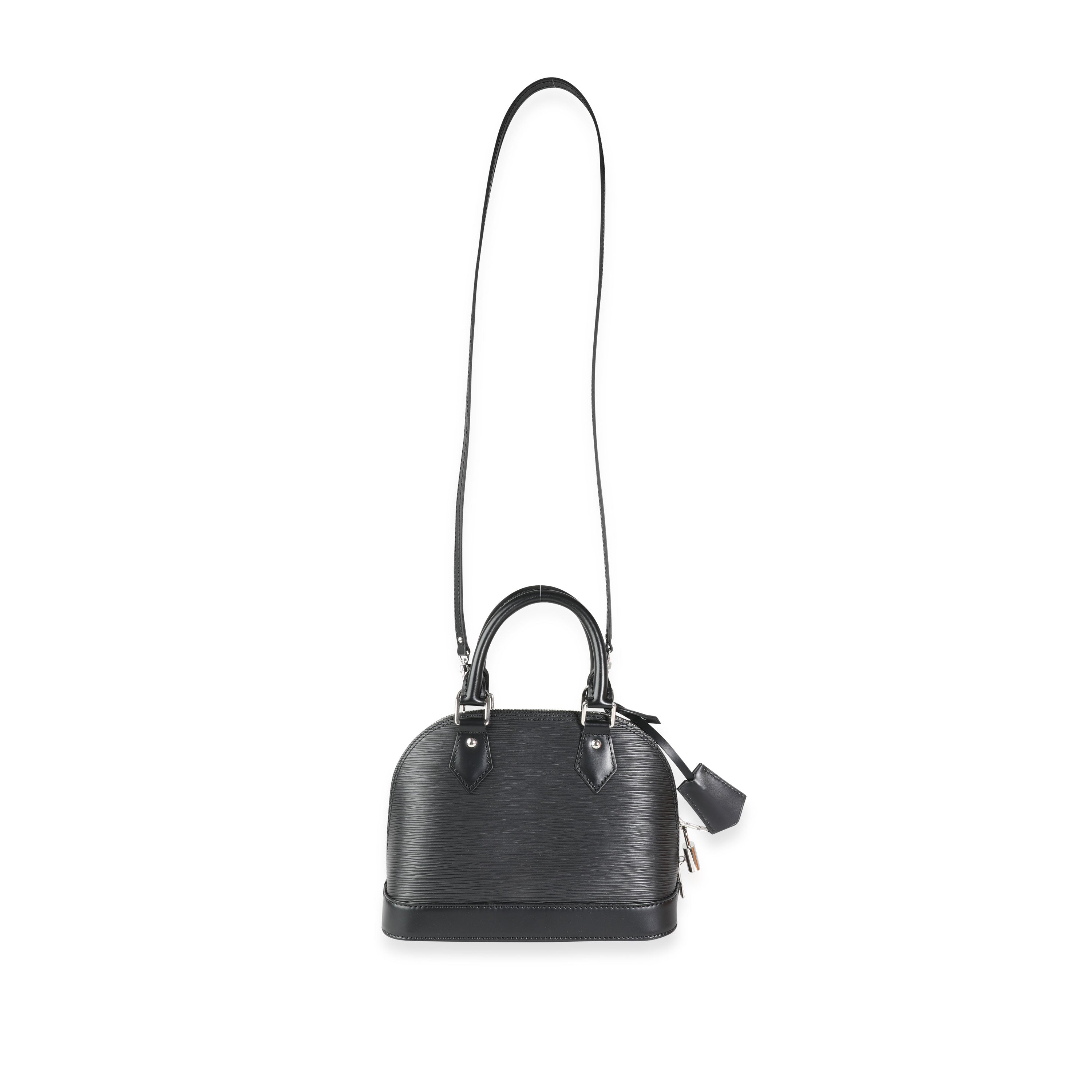 Louis Vuitton Louis Vuitton Noir Epi Leather Alma BB