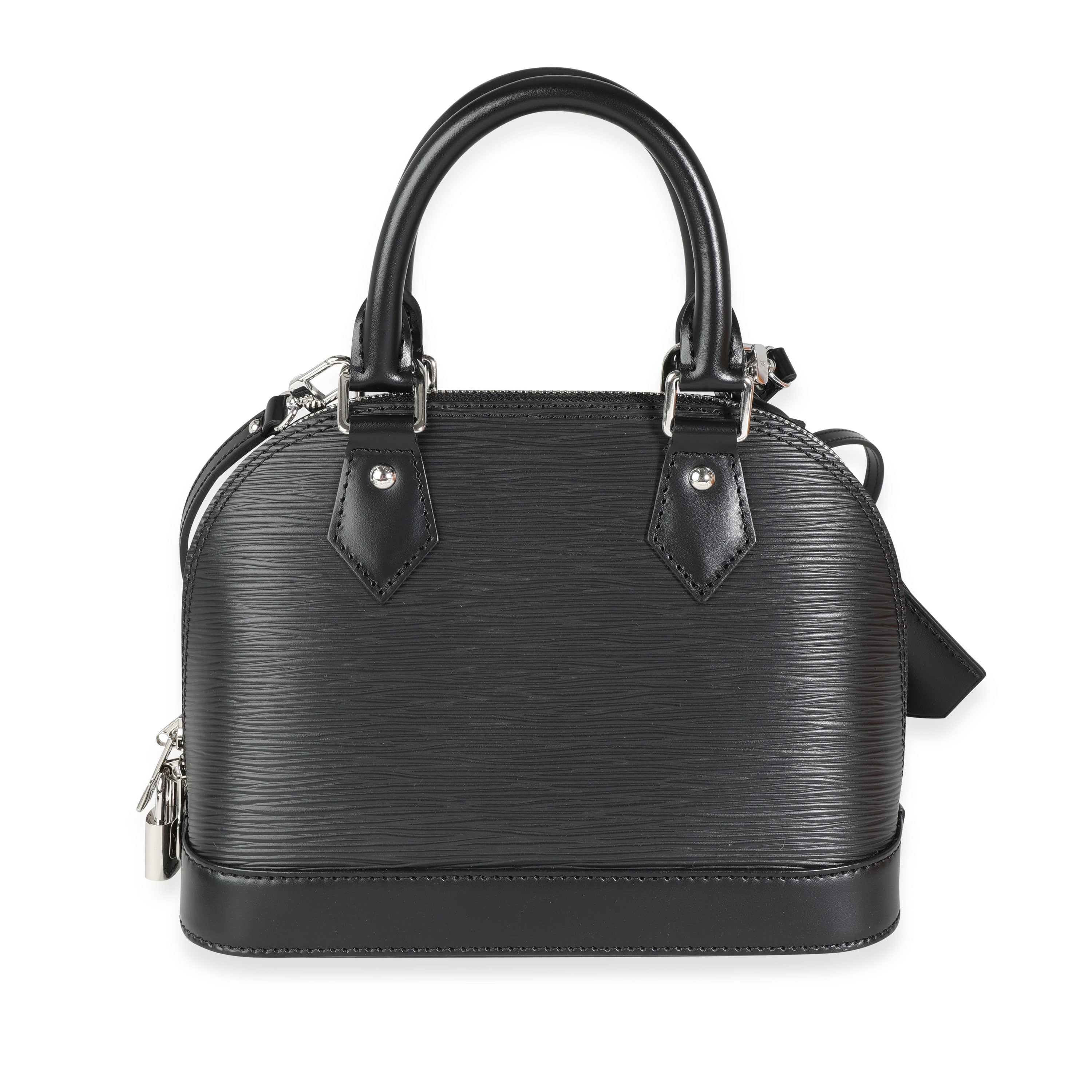 Louis Vuitton Louis Vuitton Noir Epi Leather Alma BB