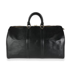 Louis Vuitton Louis Vuitton Black Epi Leather Keepall 50