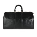 Louis Vuitton Louis Vuitton Black Epi Leather Keepall 50