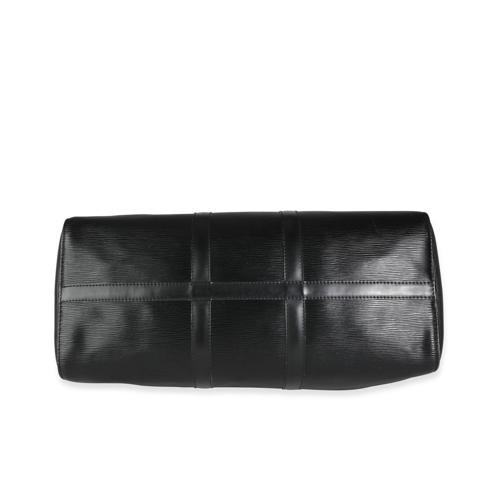 Louis Vuitton Louis Vuitton Black Epi Leather Keepall 50