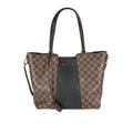 Louis Vuitton Louis Vuitton Damier Ebene Canvas & Taurillon Leather Jersey Tote Bag