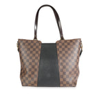 Louis Vuitton Louis Vuitton Damier Ebene Canvas & Taurillon Leather Jersey Tote Bag