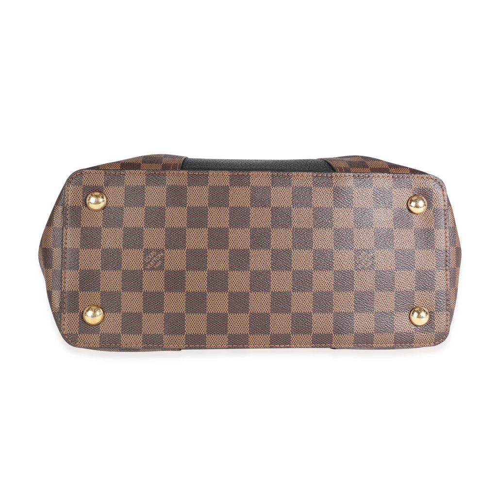 Louis Vuitton Louis Vuitton Damier Ebene Canvas & Taurillon Leather Jersey Tote Bag