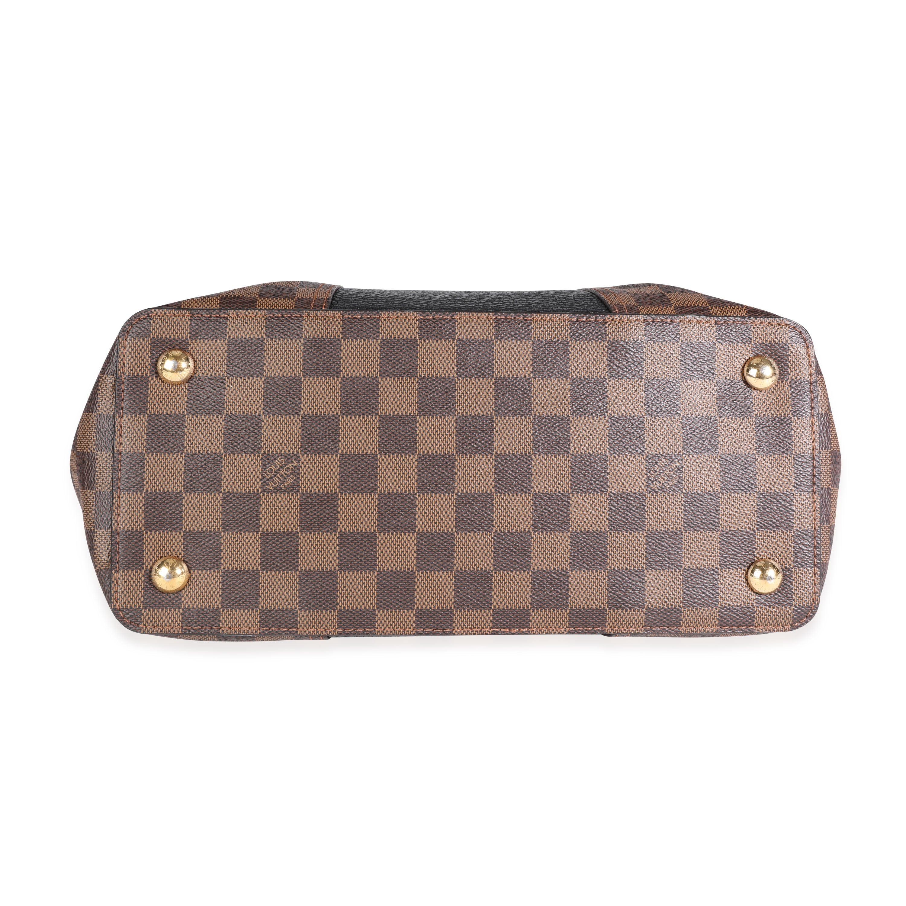 Louis Vuitton Louis Vuitton Damier Ebene Canvas & Taurillon Leather Jersey Tote Bag