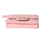 Chanel Pink Quilted Lambskin Elegant Chain Belt Bag