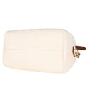 Louis Vuitton Louis Vuitton Cream Empreinte & Caramel Calfskin Speedy Bandoulière 25 NM