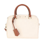 Louis Vuitton Louis Vuitton Cream Empreinte & Caramel Calfskin Speedy Bandoulière 25 NM