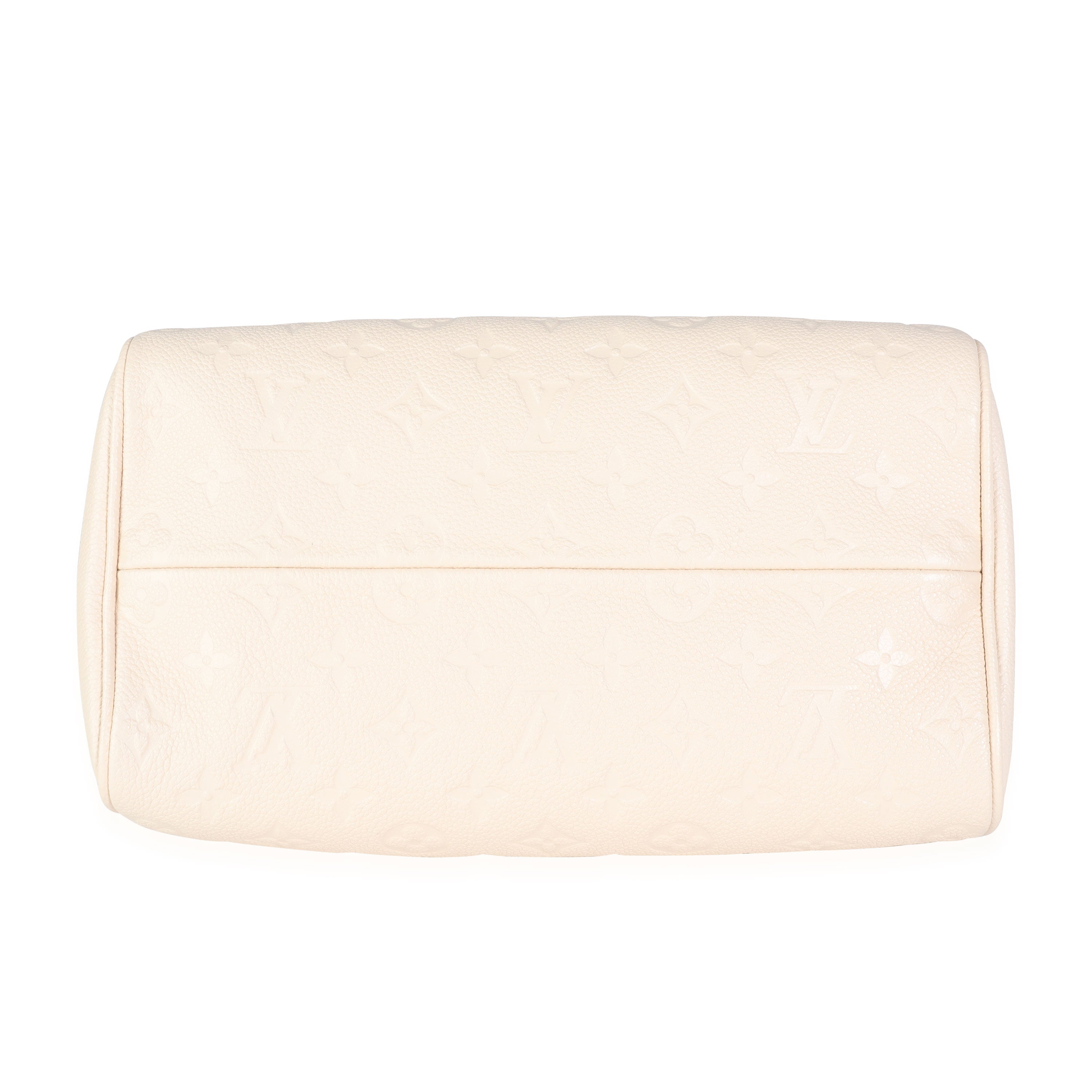 Louis Vuitton Louis Vuitton Cream Empreinte & Caramel Calfskin Speedy Bandoulière 25 NM