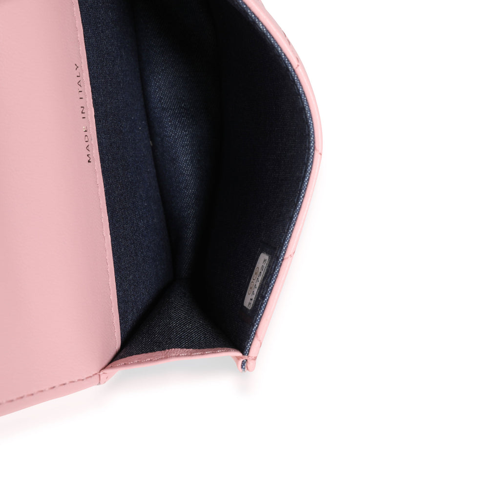 Chanel Pink Quilted Lambskin Elegant Chain Mini Belt Bag