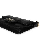 Chanel Black Quilted Lambskin Elegant Chain Mini  Belt Bag