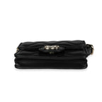 Chanel Black Quilted Lambskin Elegant Chain Mini  Belt Bag