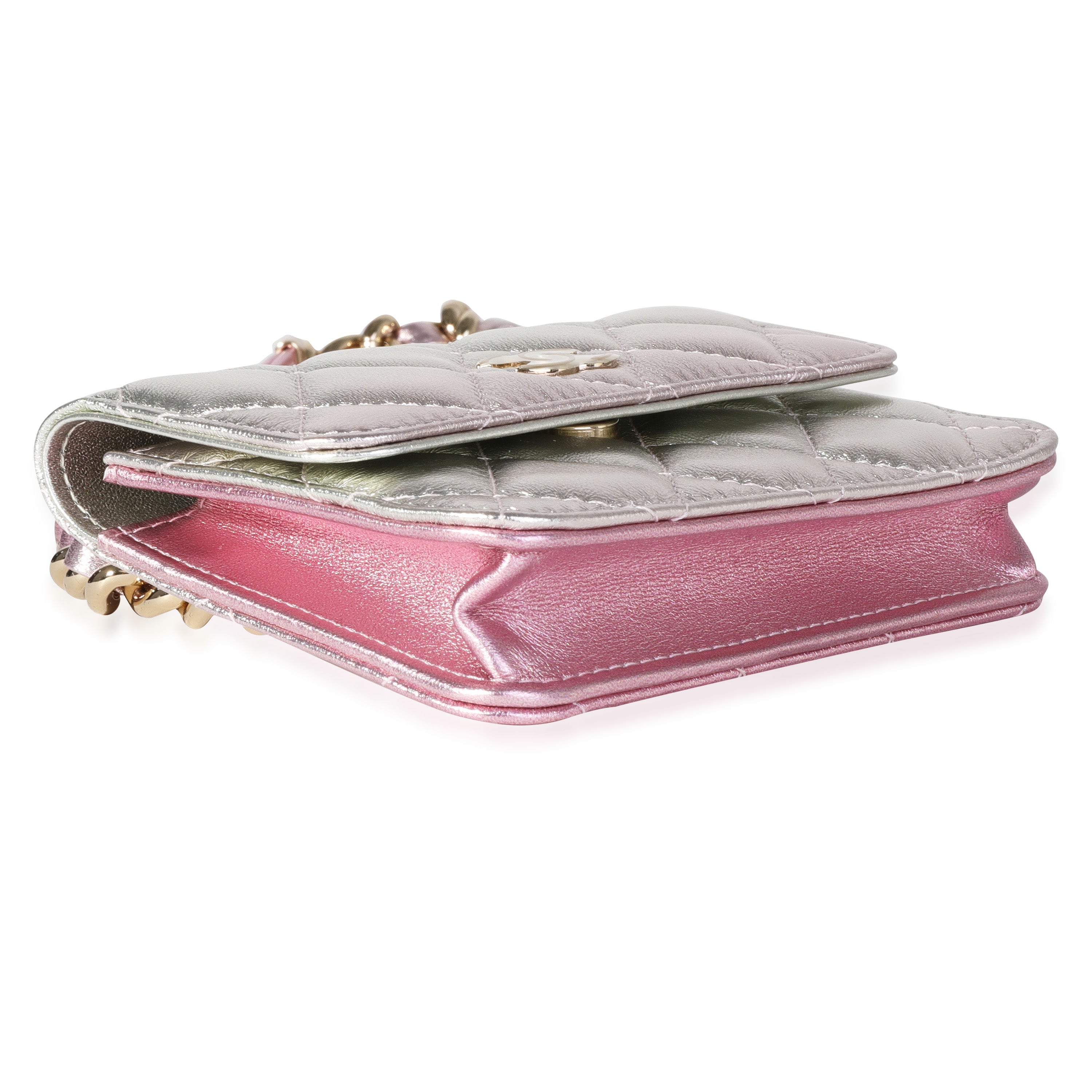 Chanel Metallic Ombre Quilted Lambskin Belt Bag