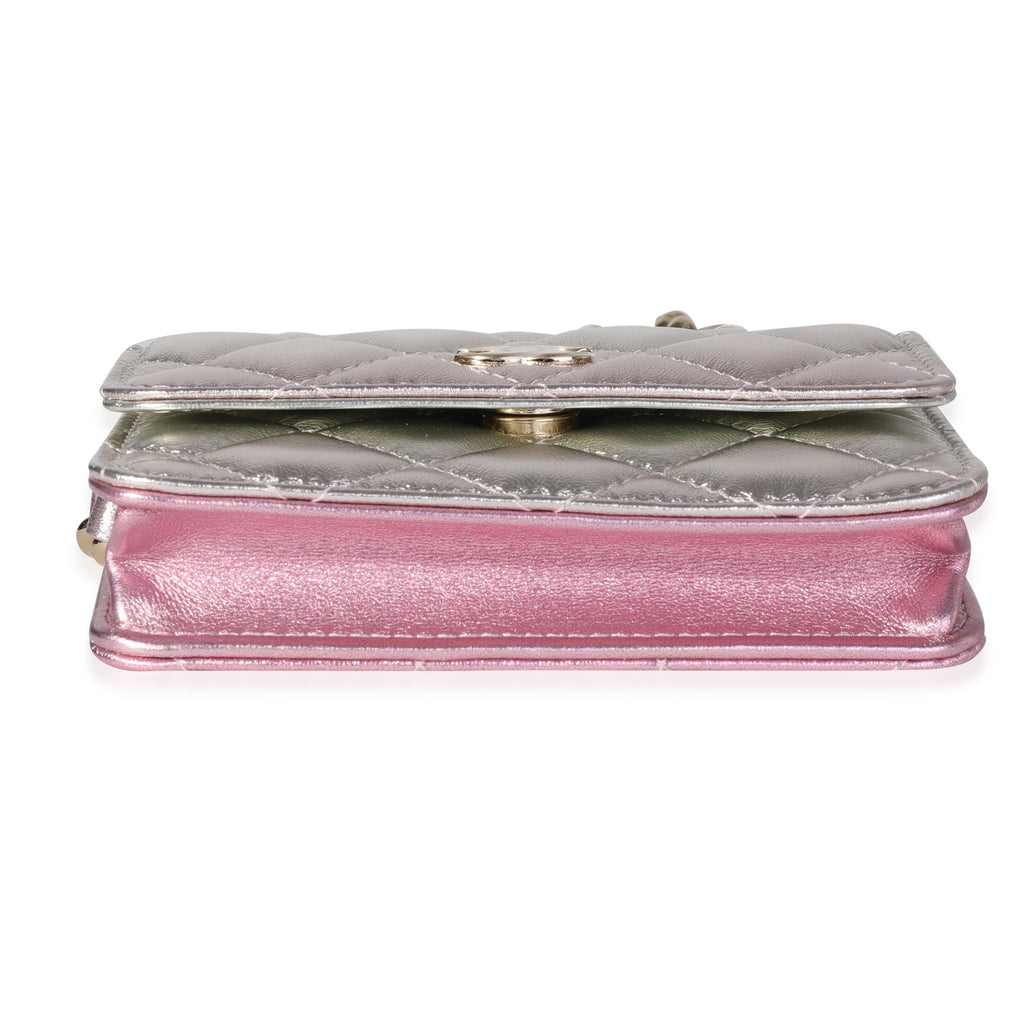 Chanel Metallic Ombre Quilted Lambskin Belt Bag