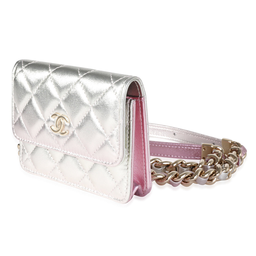 Chanel Metallic Ombre Quilted Lambskin Belt Bag