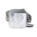 Chanel Metallic Lambskin Quilted Coco Punk Clutch With Chain