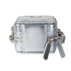 Chanel Metallic Lambskin Quilted Coco Punk Clutch With Chain
