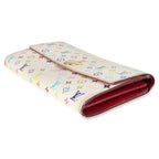 Louis Vuitton Louis Vuitton x Takashi Murakami White Monogram Multicolore Canvas Sarah Wallet