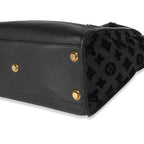 Louis Vuitton Black Grained Calfskin & Tufted Monogram On My Side MM