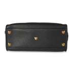 Louis Vuitton Black Grained Calfskin & Tufted Monogram On My Side MM