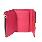 Louis Vuitton Louis Vuitton Black & Pink Taurillon Leather Capucines Compact Wallet