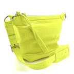 Balenciaga Extra Supple Calfskin Crocodile Embossed Neo Classic Hardware Hobo XS Flou Yellow
