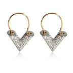 Louis Vuitton Louis Vuitton Essential V Crystal Pave Earrings