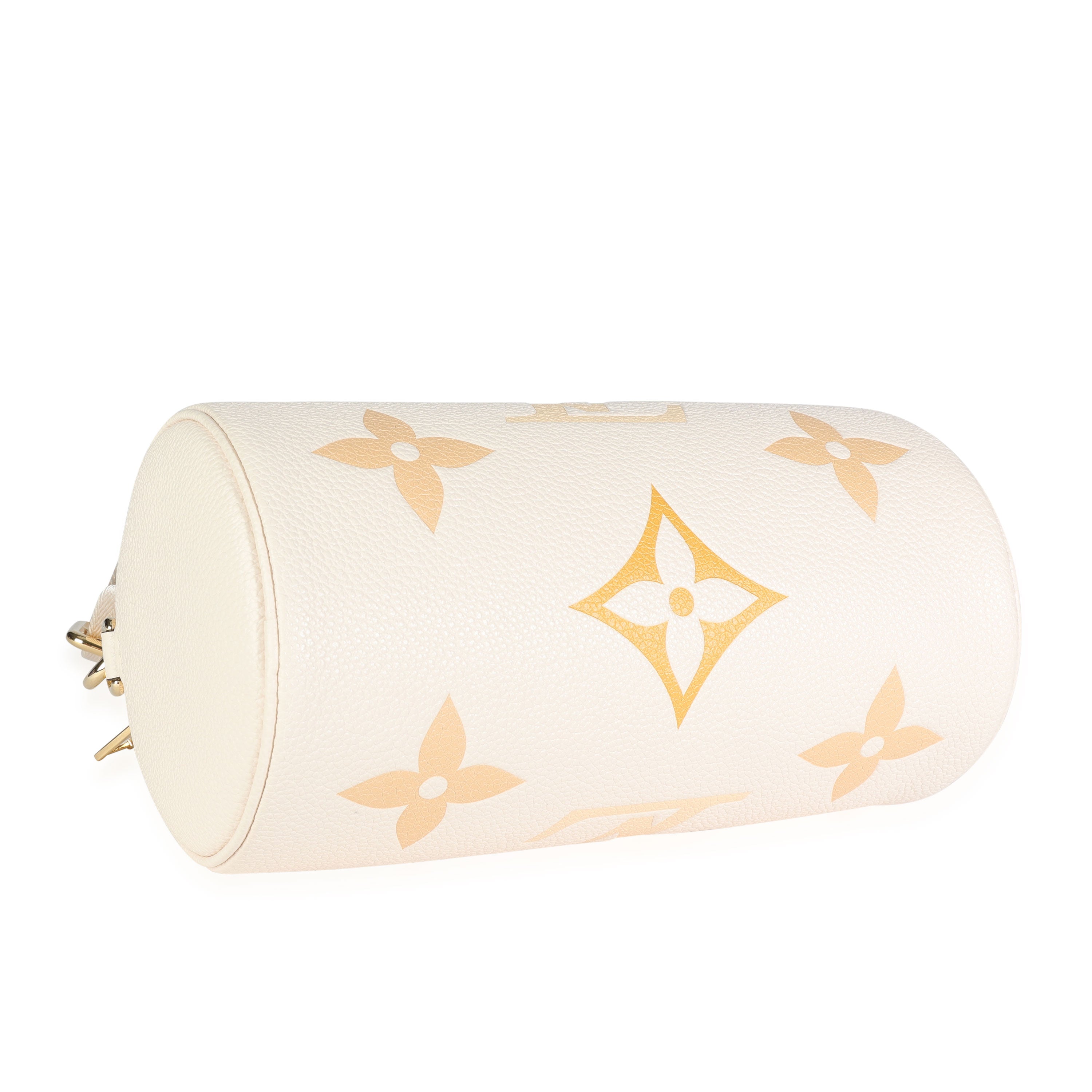 Louis Vuitton Louis Vuitton Cream & Saffron Monogram Empreinte Giant By the Pool Papillon BB