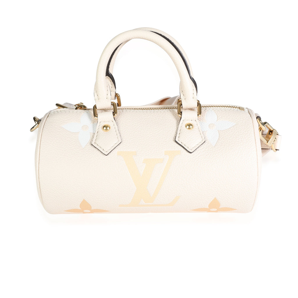 Louis Vuitton Louis Vuitton Cream & Saffron Monogram Empreinte Giant By the Pool Papillon BB