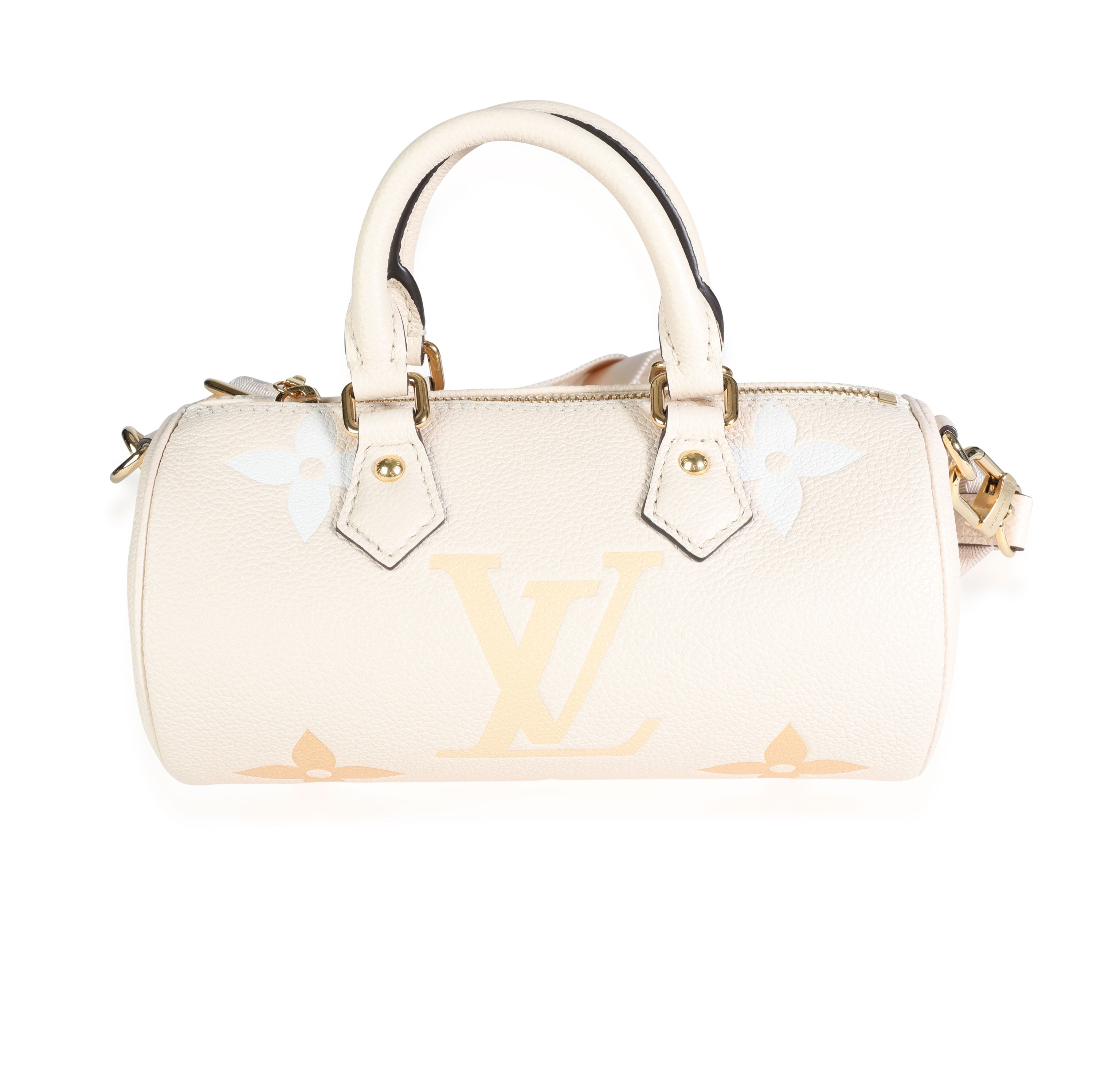 Louis Vuitton Louis Vuitton Cream & Saffron Monogram Empreinte Giant By the Pool Papillon BB