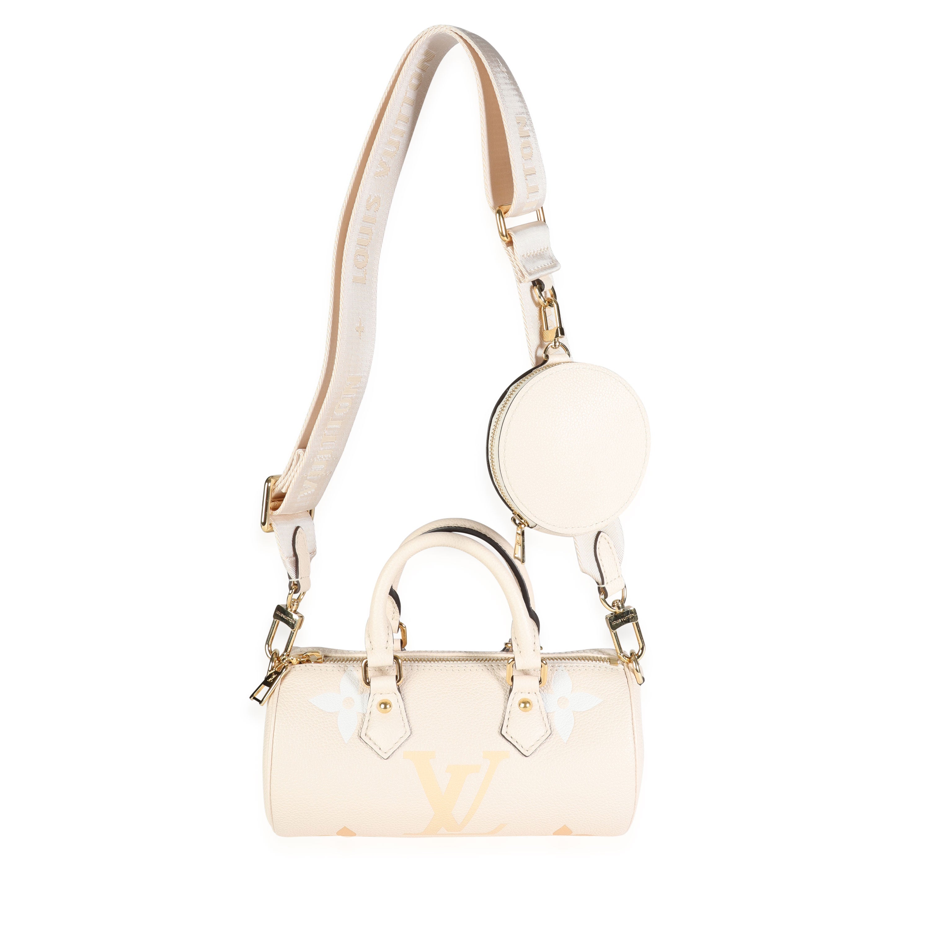 Louis Vuitton Louis Vuitton Cream & Saffron Monogram Empreinte Giant By the Pool Papillon BB