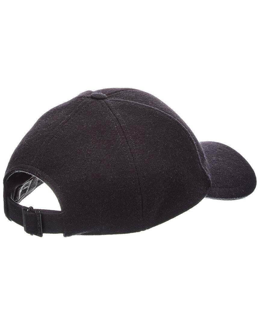 Saint Laurent Cassandre Wool-Blend Baseball Cap