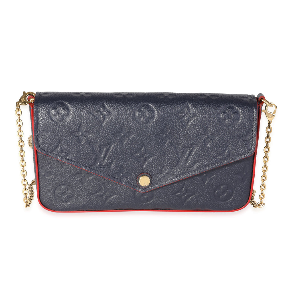 Louis Vuitton Louis Vuitton Marine Rouge Monogram Empreinte Leather Félicie Pochette