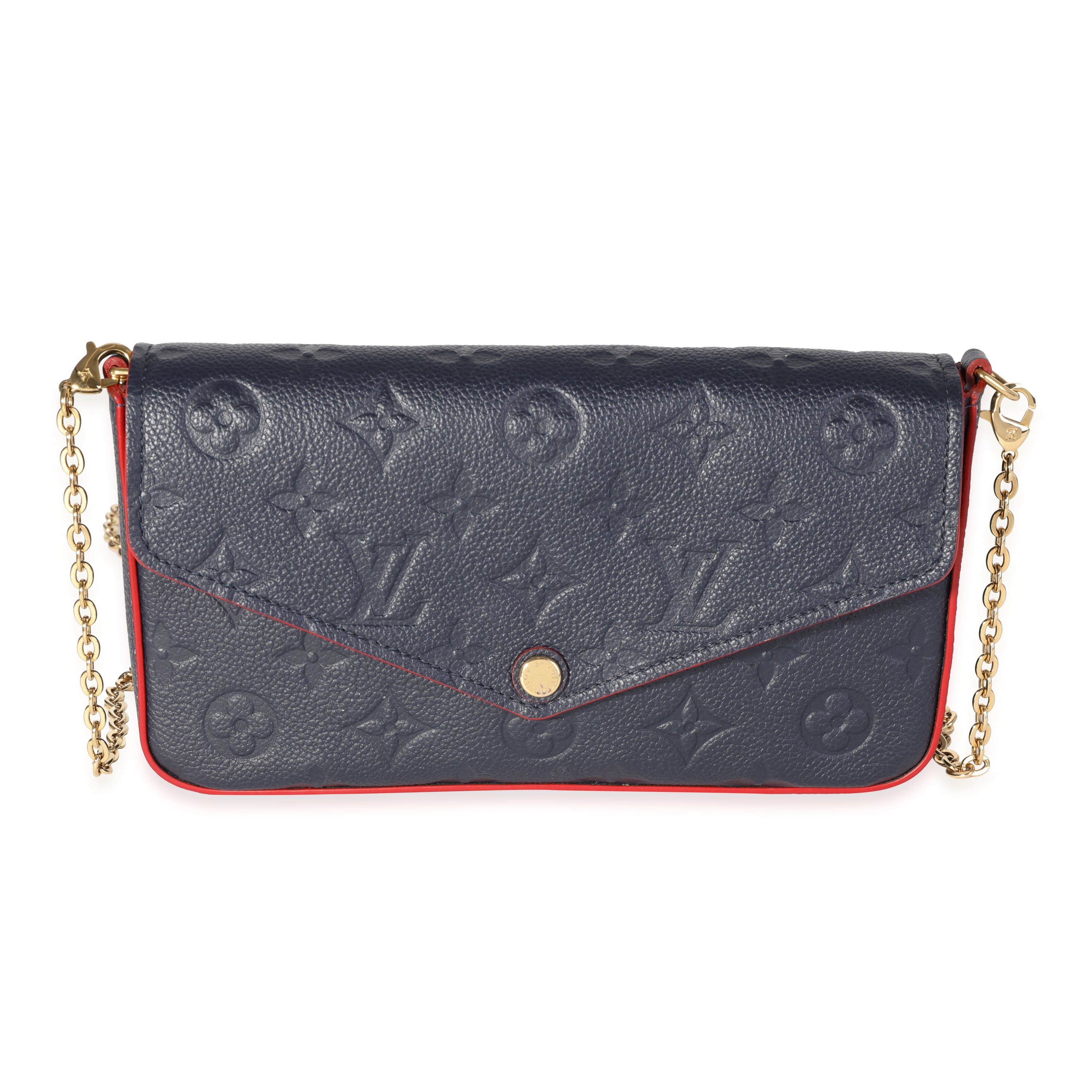 Louis Vuitton Louis Vuitton Marine Rouge Monogram Empreinte Leather Félicie Pochette