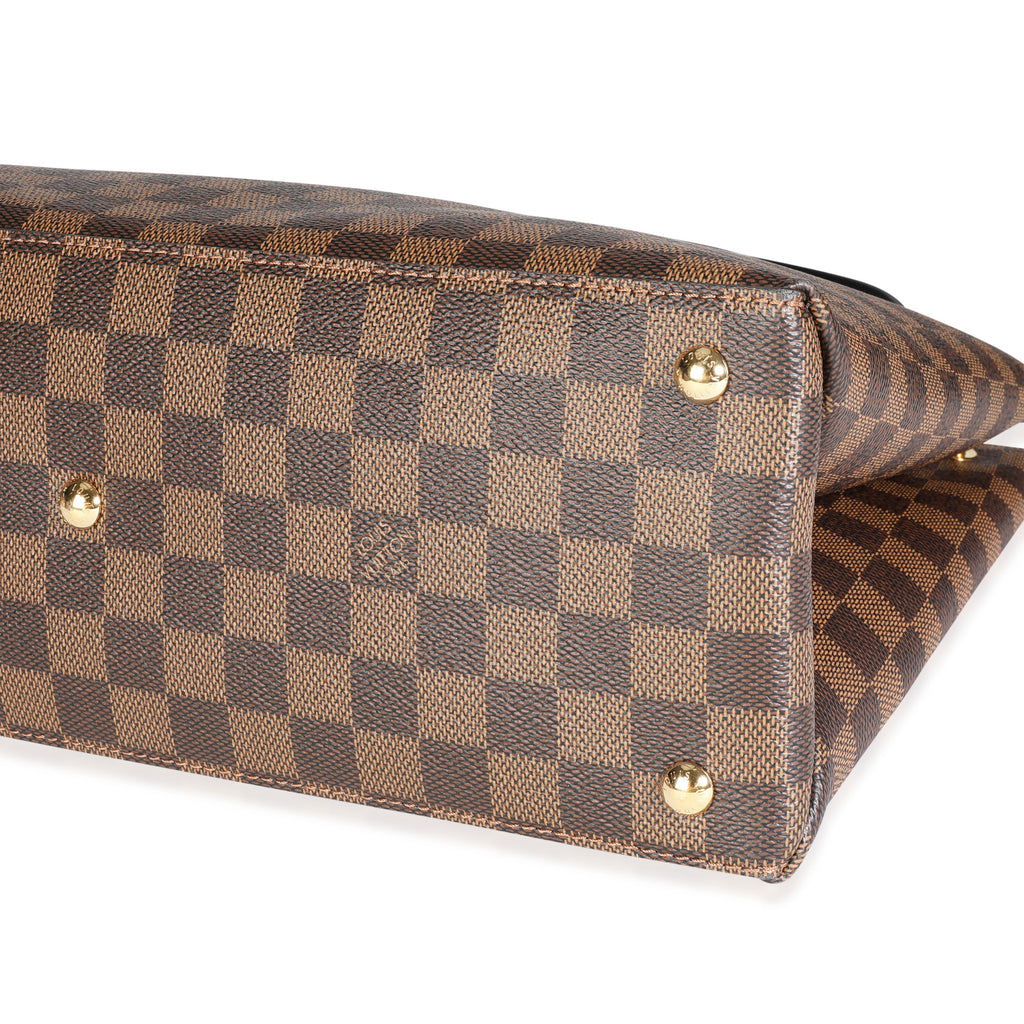 Louis Vuitton Louis Vuitton Black Taurillon Leather & Damier Ebene Canvas LV Riverside Tote